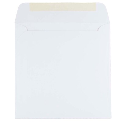 JAM Paper® 7 x 7 Square Invitation Envelopes, White, 100/Pack (28209B)