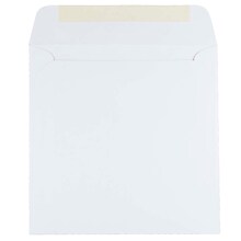 JAM Paper® 7 x 7 Square Invitation Envelopes, White, 50/Pack (28209I)