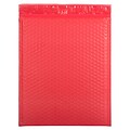 Bubble Padded Mailers with Peel and Seal Closure, 12 x 15.5, Red Matte, 12/Pack (31406017)