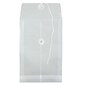 JAM Paper® Plastic Envelopes with Button and String Tie Closure, Open End, 6.25 x 9.25, Clear, 12/Pack (472B1CL)