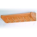 Wooden Mallet Hook Coat Racks; 32-3/4 W, 5-Hook