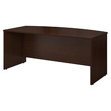 Bush Business Furniture Westfield 72W Bow Front Desk, Mocha Cherry (WC12946)