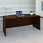 Bush Business Furniture Westfield 72"W Bow Front Desk, Mocha Cherry (WC12946)