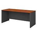 Bush Business Furniture Westfield 72W x 30D Office Desk, Auburn Maple, Installed (WC48536FA)