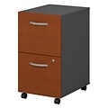 Bush Business Furniture Westfield 2 Drawer Mobile File Cabinet, Auburn Maple, Installed (WC48552SUFA)