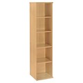 Bush Business Furniture Westfield 18W 5 Shelf Bookcase, Light Oak, Installed (WC60312FA)