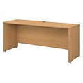 Bush Business Furniture Westfield 72W x 24D Credenza Desk, Light Oak (WC60326)
