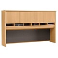 Bush Business Furniture Westfield 71 W Desktop Hutch, Oak (WC60377K)