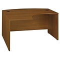 Bush Business Furniture Westfield 60W x 43D Left Handed L Bow Desk, Warm Oak (WC67533)