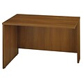 Bush Business Furniture Milano2 72W LH Single 3Drw Pedestal Bow Front Desk, Golden Anigre, Installed (WC67524FA)