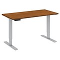 Bush Business Furniture Move 80 Series 48W x 24D Height Adjustable Standing Desk, Natural Cherry, Installed (HAT4824NCKFA)
