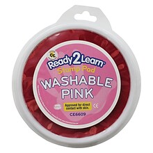 CENTER Jumbo 6 Circular Washable Paint/Ink Pad, Pink (CE-6609)