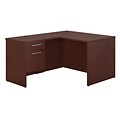 Bush Business Furniture Emerge 48W x 30D L Shaped Desk with 3/4 Pedestal, Harvest Cherry (300S093CS)