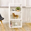 Way Basics Eco 3 Shelf Triplet Bookcase and Storage Shelf, White