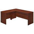 Bush Business Furniture Westfield Elite 66W x 24D L Shaped Desk with 36W Return, Hansen Cherry, Installed (SRE011HCFA)