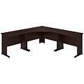 Bush Business Furniture Westfield Elite 48W C Leg Corner Desk with two 36W x 24D Desks, Mocha Cherry, Installed (SRE071MRFA)