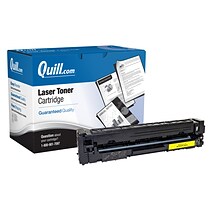 Quill Brand Remanufactured Yellow Standard Yield Toner Cartridge Replacement for HP 201A (CF402A)