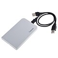 Insten® POTHSATA2510 2.5 USB 2.0 SATA HDD Enclosure, Silver