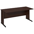 Bush Business Furniture Westfield Elite 66W x 30D C-Leg Desk, Mocha Cherry, Installed (WC12967FA)