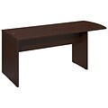 Bush Business Furniture Westfield Elite 72W x 30D Peninsula Desk, Mocha Cherry, Installed (WC12971FA)