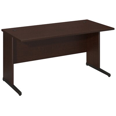 Bush Business Furniture Westfield Elite 60W x 30D C-Leg Desk, Mocha Cherry, Installed (WC12964FA)