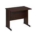 Bush Business Furniture Westfield Elite 36W x 24D C-Leg Desk, Mocha Cherry, Installed (WC12929FA)