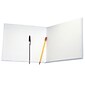 Ashley Hardcover Blank Book Landscape, 8" x 6", White 12/Bundle  (ASH10703)