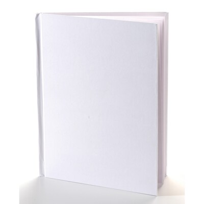 Ashley® Hardcover Blank Journal, White, 11"(H) x 8-1/2"(W) (ASH10705)
