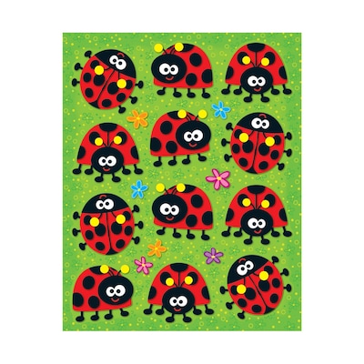 Carson-Dellosa Ladybugs Shape Stickers, Pack of 72 (CD-168028)