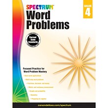 Carson-Dellosa Spectrum® Word Problems Workbook, Grade 4 (CD-704490)