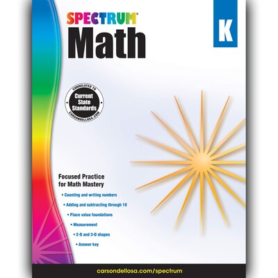 Carson Dellosa® Spectrum Math Workbook, Grades K
