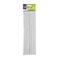 Chenille Kraft Creativity Street Stems, White, 100 per pack, 12/BD (CK-71122)