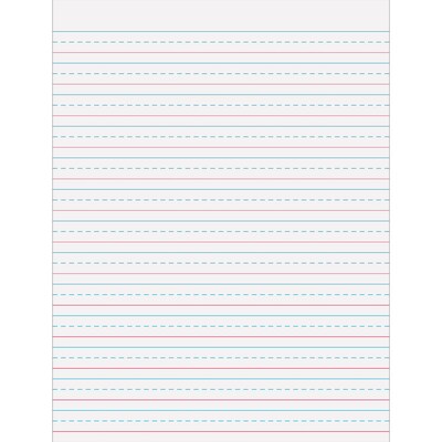 Pacon Zaner-Bloser DNealian Composition Paper, 8 x 10-1/2, White, 40 Sheets/Pack, 10 Packs/Bundle