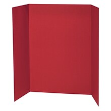 Pacon Presentation Board, 48 x 36, Red, 8 Boards/Bundle