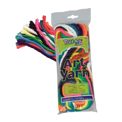 Trait-tex® Art Yarn, Bright Colors Assortment, 10/Pack (PAC52600)