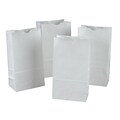 Rainbow® PAC72005 White Kraft Bags, 50 Bags