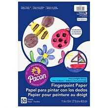 Pacon® Finger Paint Paper, 11 x 16, 50/PK, 6 PK/BD