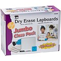 Charles Leonard Dry Erase Lap Board Jumbo Classroom Pack, 30 Boards, 30 Dry Erase Markers, 30 Multip