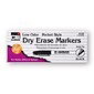 Charles Leonard Pocket Style Slim Dry Erase Markers, Bullet Tip, Black, 12/Pack (CHL47320)