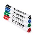 Charles Leonard Barrel Style Normal Dry Erase Markers, Chisel Tip, Assorted, 4/Pack (CHL47814)