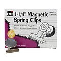 Charles Leonard 1 1/4 Magnetic Spring Clip, 24/Box (CHL68512)