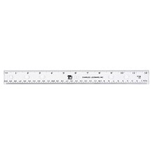 CLI 12 Plastic Ruler, 12 Length, Metric Measuring System, Plastic, 36/Box, Clear