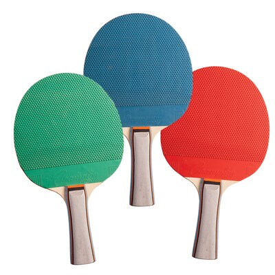 Champion Sport 5 Ply Rubber Face Table Tennis Paddle, 6 Paddles (CHSPN1)