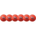 Champion Sports Rhino Skin Foam 6 Low Bounce Dodgeball Set, Orange, 6/Set (CHSRXD6NOSET)