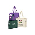 Custom Euro Convention Tote With Pockets; 12x16, (QL43397)