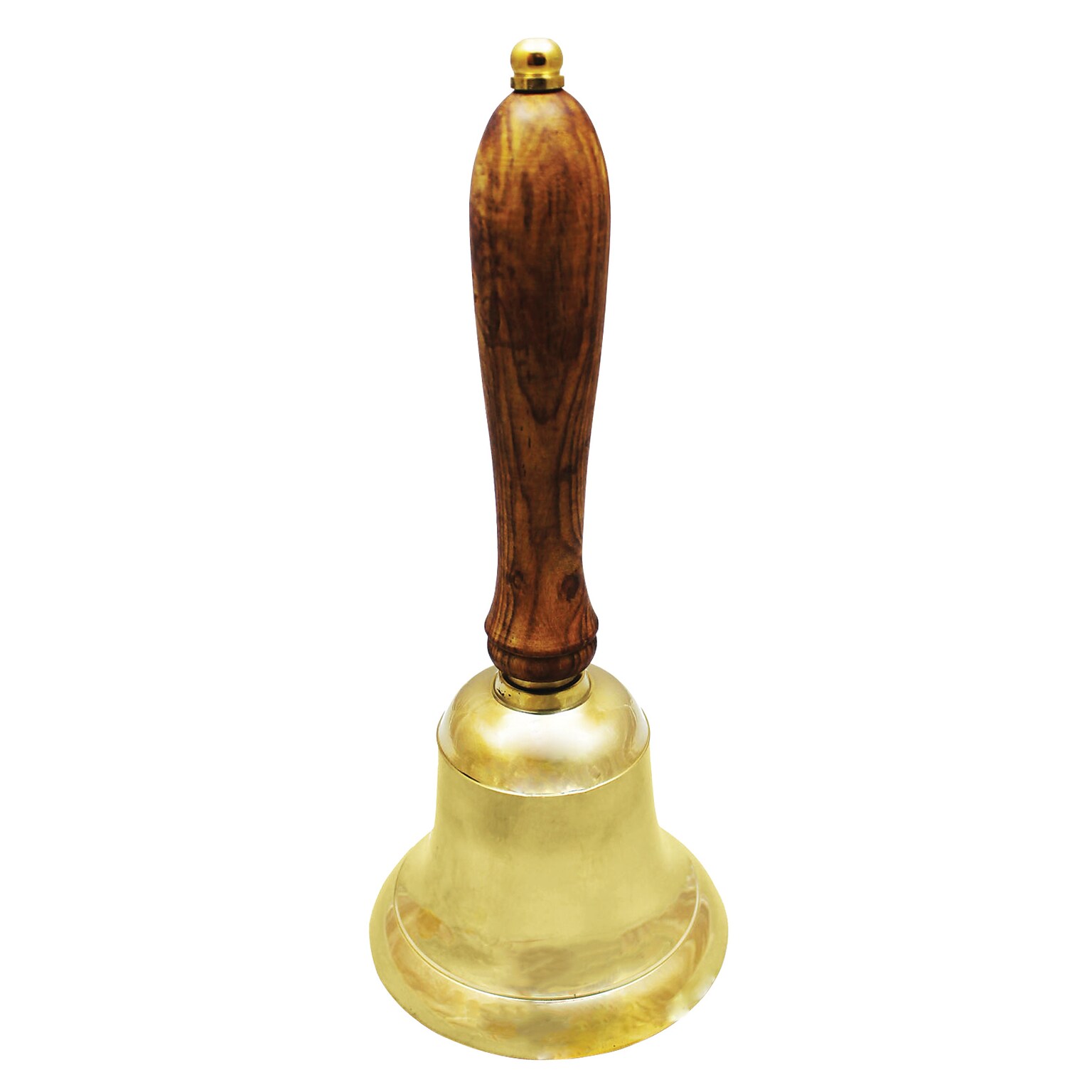 Affluence Unlimited School Hand Bell, Polished Brass (AU-01107)