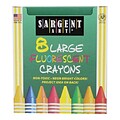 Sargent Art® Large Fluorescent Crayons, 8/Pack