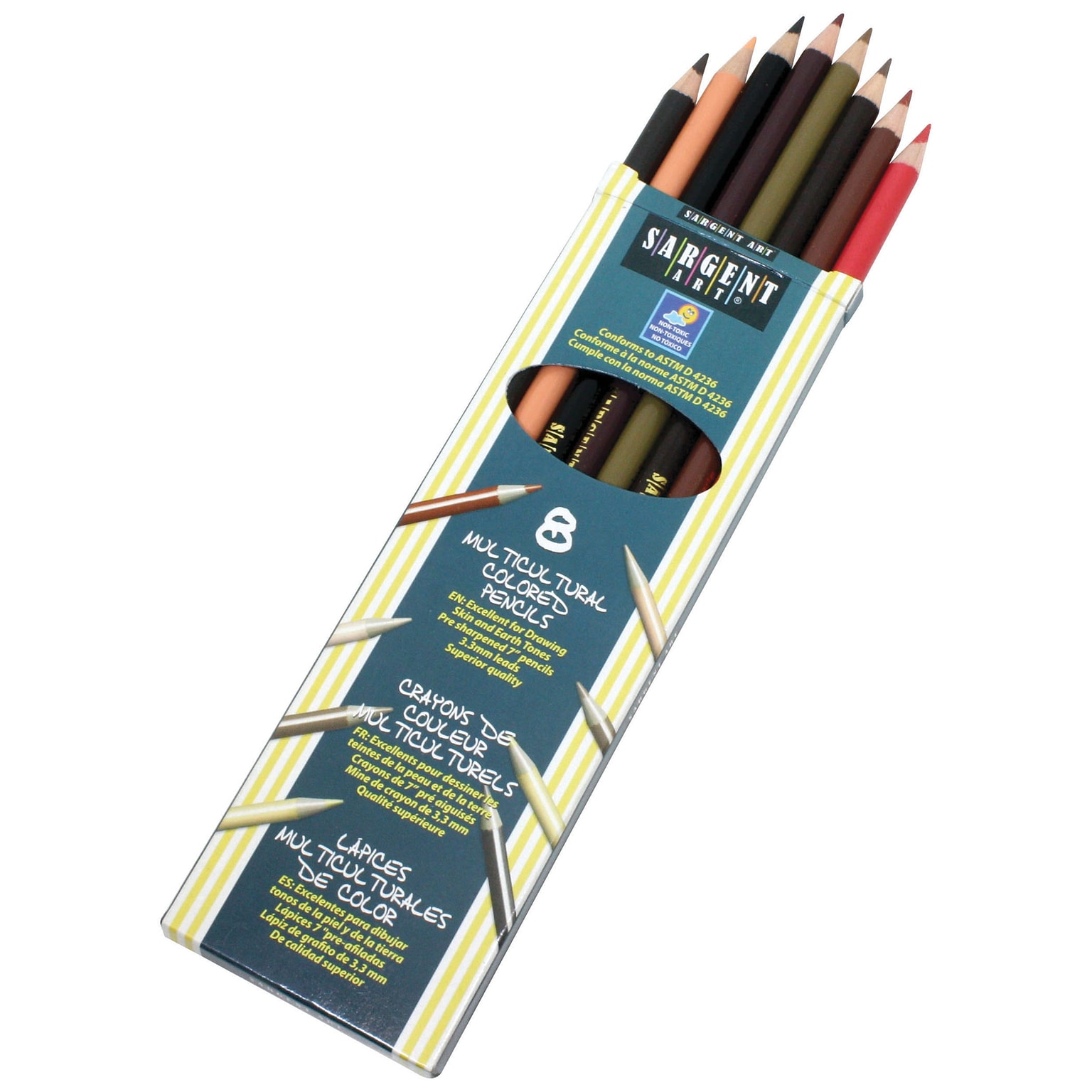 Sargent Art® Colors Of My Friends® Multicultural Colored Pencils, 8/Box
