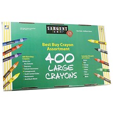 Sargent Art® Best Buy Large Size Crayon, 400/Pack