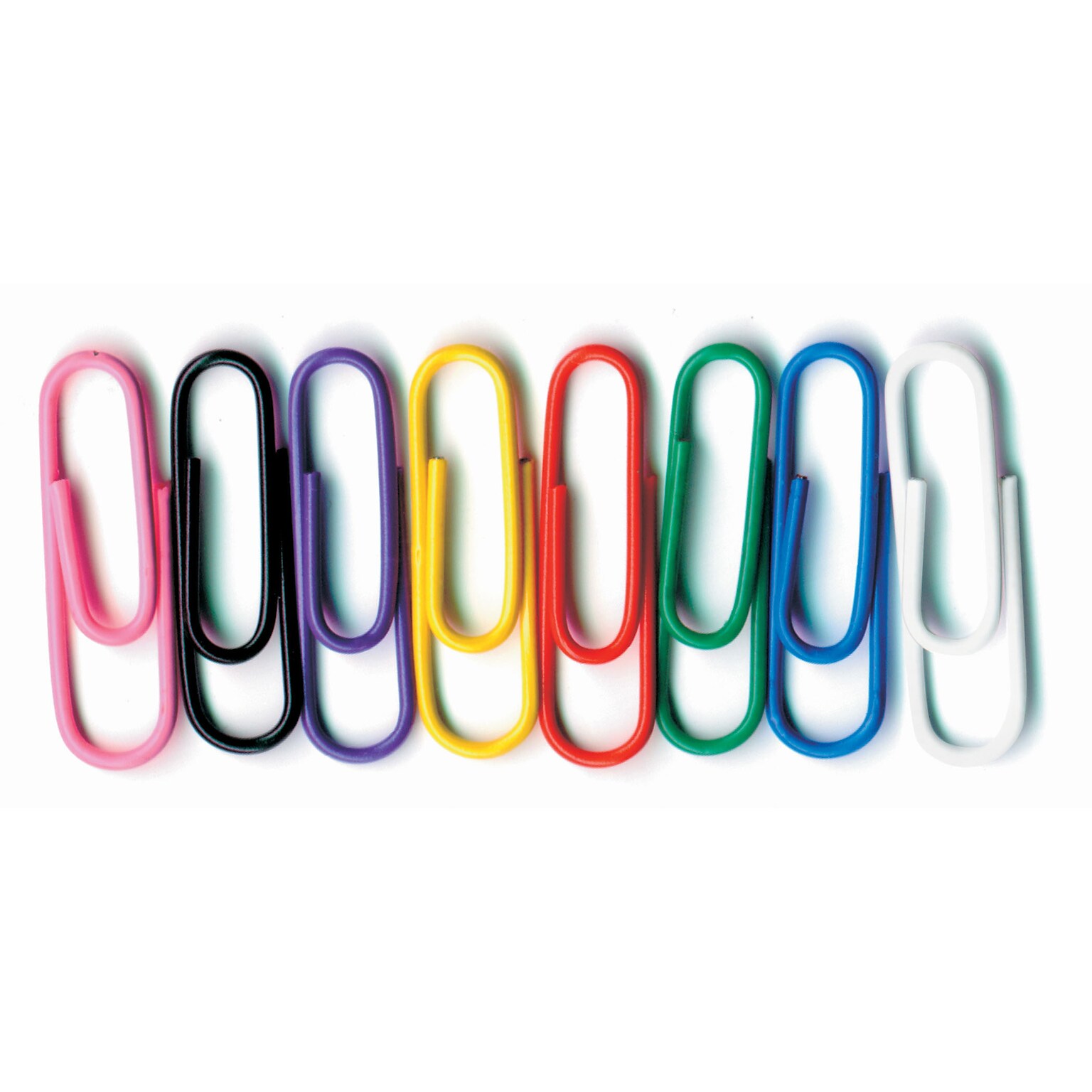 Baumgartens Inc. Small Paper Clips, Assorted Colors, 10 packs of 100 (BAUMES5000)